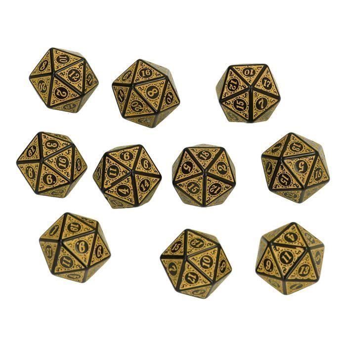 Spiritdés de jeu 10 pièces jeu de dés dés polyédriques jeu de rôle RPG