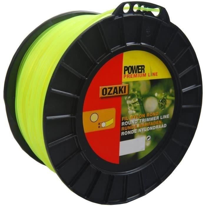 Greenstar 3890 Bobine fil nylon rond Prémium Line Ozaki 216 m , 2,70 mm