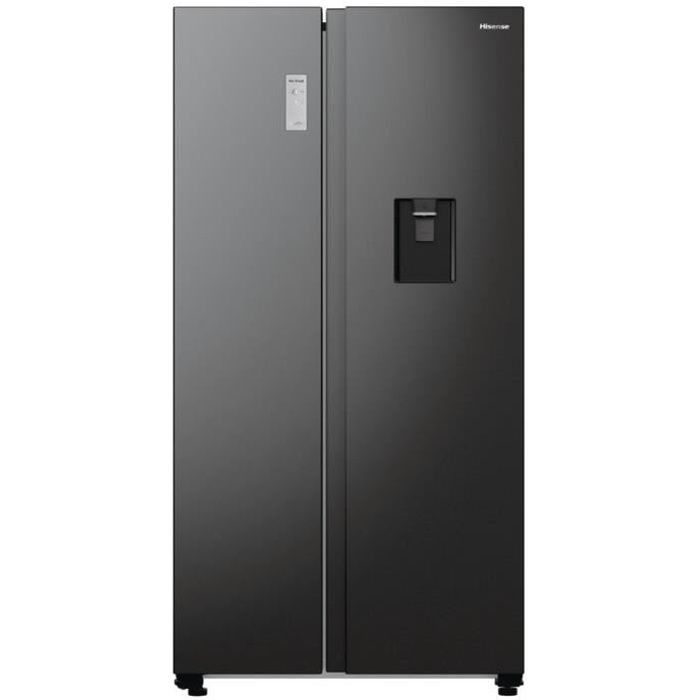 Hisense Réfrigérateur américain 91cm 547 ventilé noir - rs711n4wfe