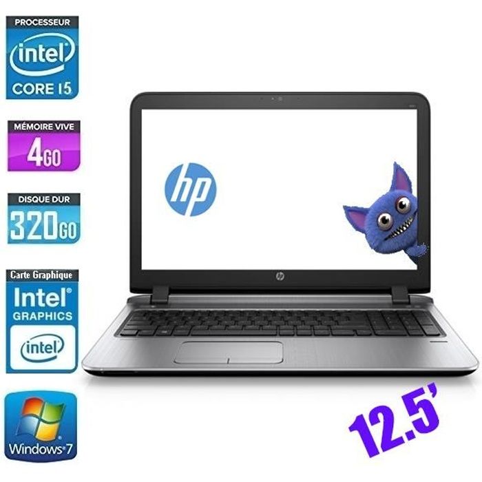 Ordinateur portable HP EliteBook 820 G2 – Intel Core i5 – 4 Go RAM – 320 Go HDD – Windows 7 Pro