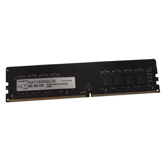 16Go RAM DDR4 PC4-19200U Integral IN4T16GNDLRI DIMM PC Bureau NEUVE