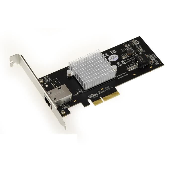 Carte Réseau PCIE - 10 GB - 1 PORTS RJ45 CHIPSET INTEL X550AT10G - LOW Carte Réseau PCIE - 10 GB - 1 PORTS RJ45 CHIPSET INTEL X550AT10G - LOW