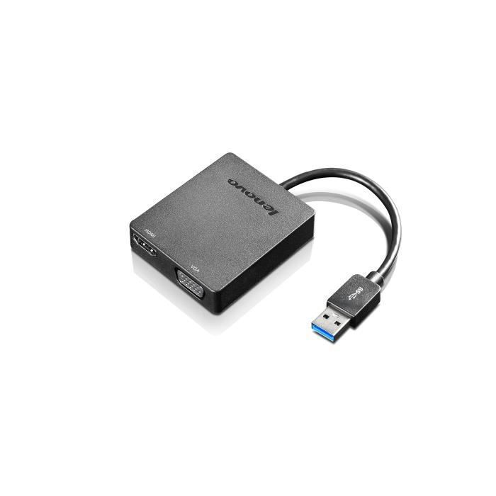 LENOVO Adaptateur graphique 4X90H20061 - 1 x HDMI VGA, 1 x HDMI