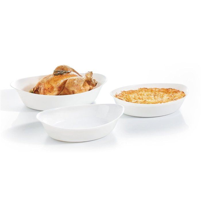 Lot de 3 plats de cuisson ovales Smart Cuisine Carine - Luminarc - Résistant au four à 250°C - Empilables - 3 formats Lot de 3 plats de cuisson ovales Smart Cuisine Carine - Luminarc - Résistant au four à 250°C - Empilables - 3 formats