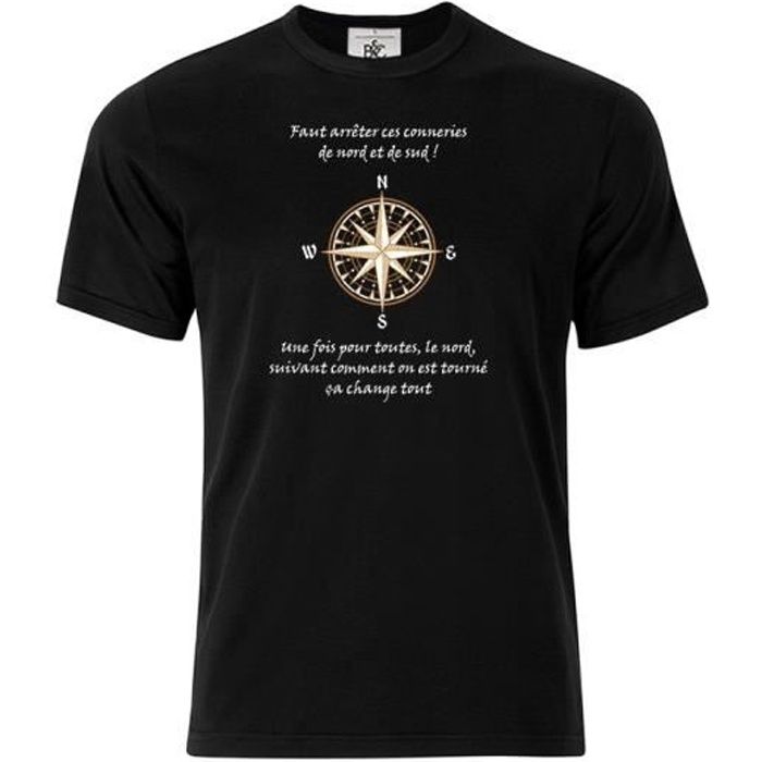 Mygoodprice T-Shirt Femme col V Citation Kaamelott Perceval Table Ronde