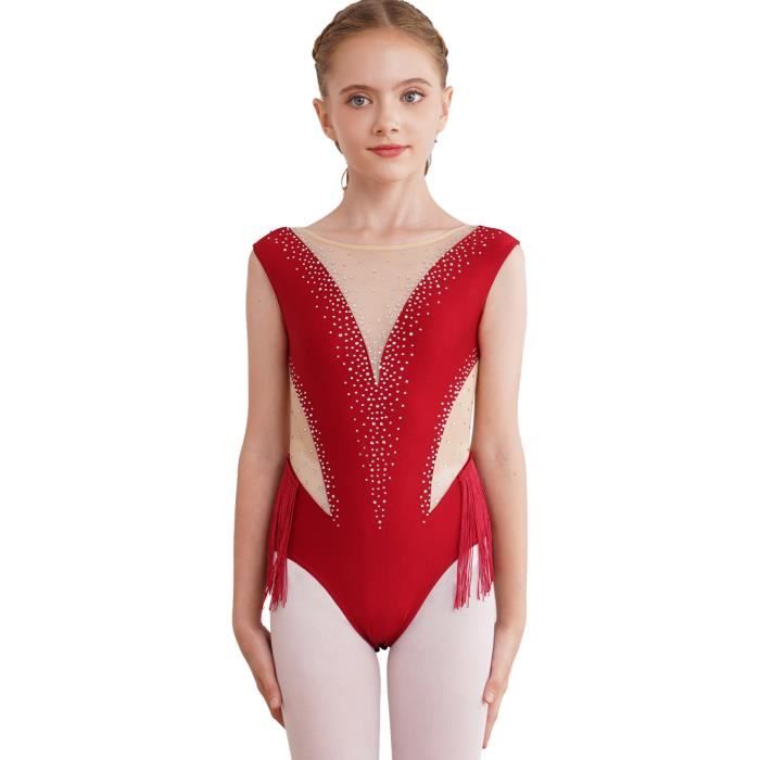 Justaucorps Strass Pour Filles - Danse, Gymnastique & Patinage Artistique - Taille 5 à 16 Ans Combinaison Danse Strass Fille Justaucorps Strass Pour Filles - Danse, Gymnastique & Patinage Artistique - Taille 5 à 16 Ans Combinaison Danse Strass Fille