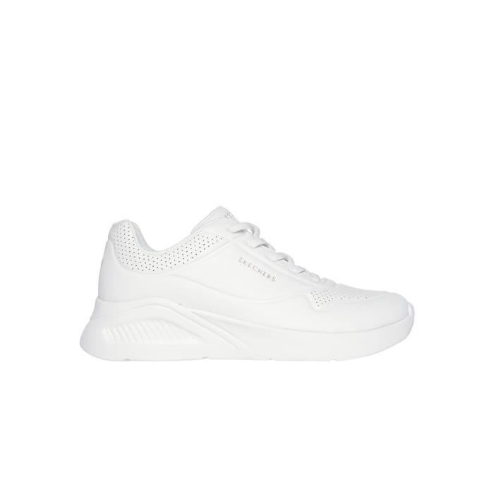 Skechers Chaussures Skechers Uno-Lite Femme 177289-WHT - SKECHERS - Blanc - Lacets - Plat - Synthétique