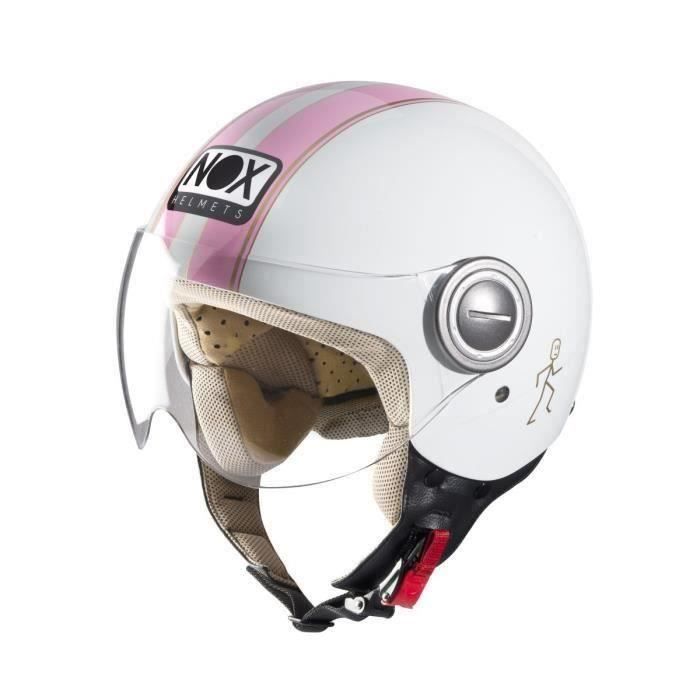 Nox Casque Jet Kid N216, Noir Verni, S