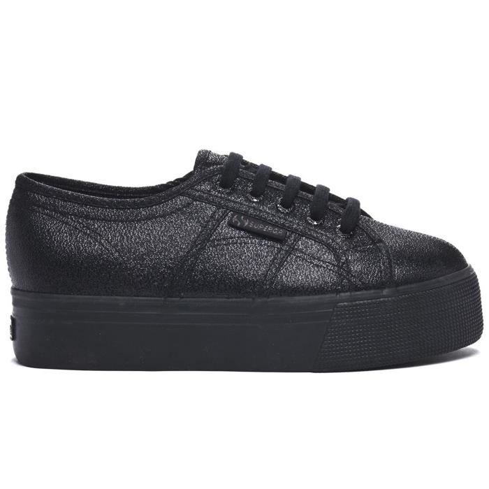 Baskets Superga 2790 Lamew S009TC0 912 Femme Noir Compens