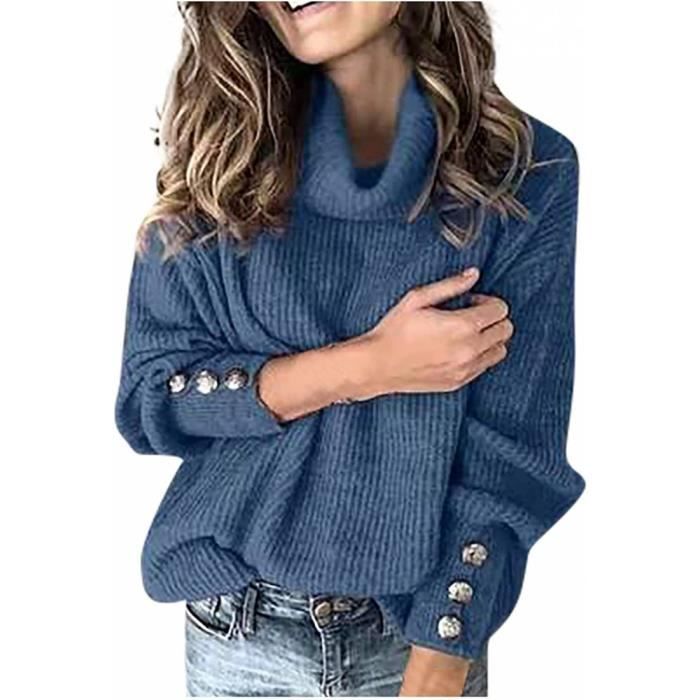 Pull Femme Col Roulé Hiver Chaud Chic Et Elegant Pull Femme Pas