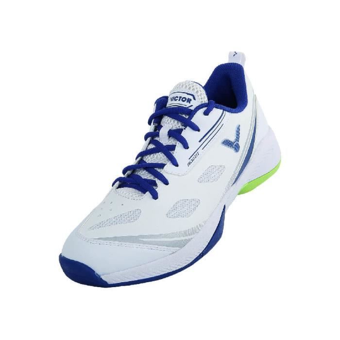 chaussures de badminton indoor victor a610iii ab - blanc/bleu - 44,5