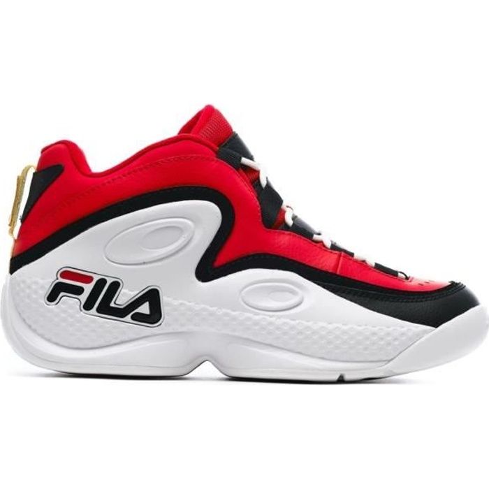 Basket Homme FILA Grant Hill 3 Mid - Blanc/Rouge - Tige Synthétique - Lacets
