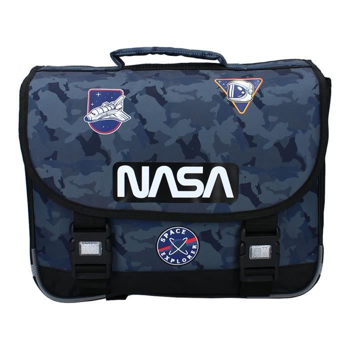 Cartable NASA Space Explorer 38cm 2 compartiments Cdiscount Bagagerie Maroquinerie