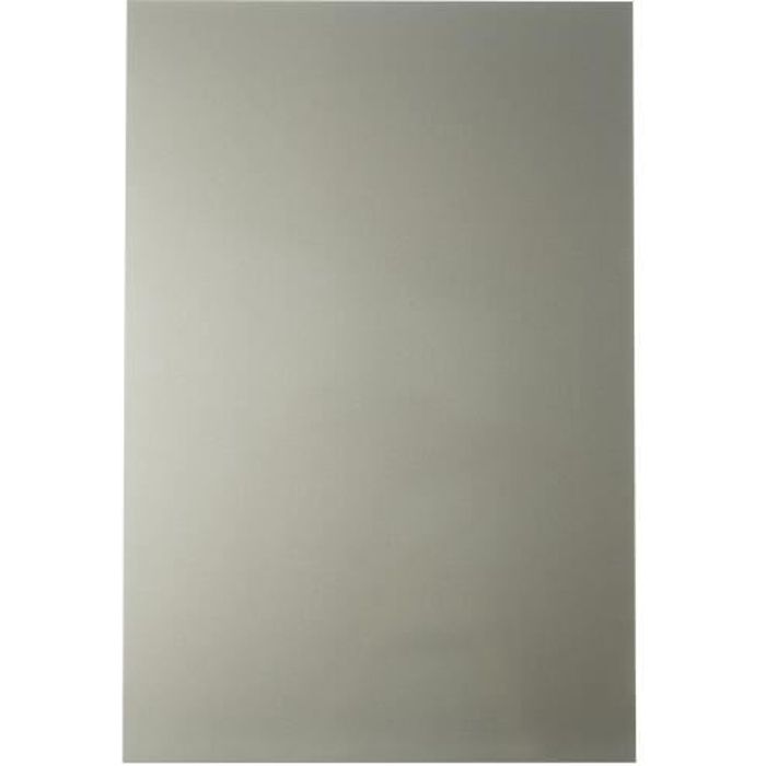 Plaque Composite Aluminium 15x20 Cm Argentée - 3 Mm, Légère, Résistante Intempéries, Film Protecteur