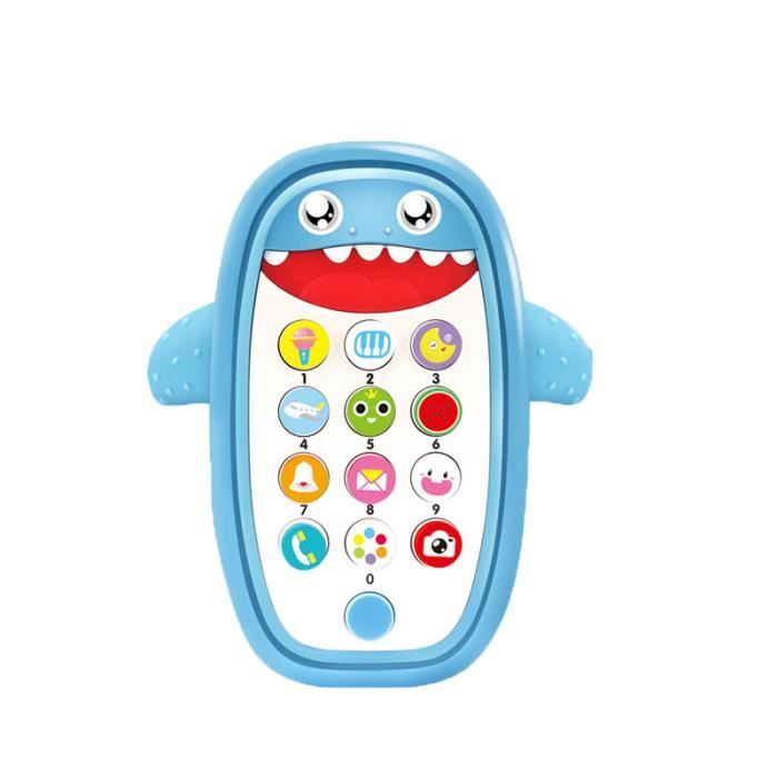 Jouet Bebe Toy Anglais Telephone Shark Music Mobile Cartoon Mobile Jouet Educatif Pour Enfant Cdiscount Jeux Jouets