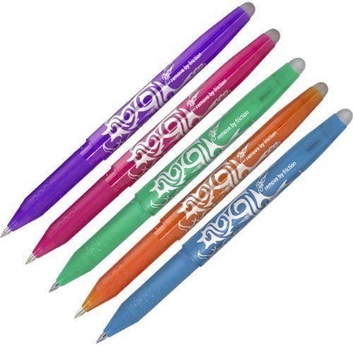 Stylos Pilot Frixion Point - Lot De 5 - Encre Effaçable 0.7mm - Bleu - Parfait Pour Prise De Notes
