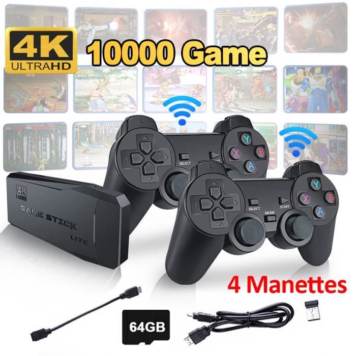 64G2 UE Super Console de Jeux Vidéo Rétro X Pro 4K HD, WiFi, pour PS1 PSP N64 DC, avec Plus de