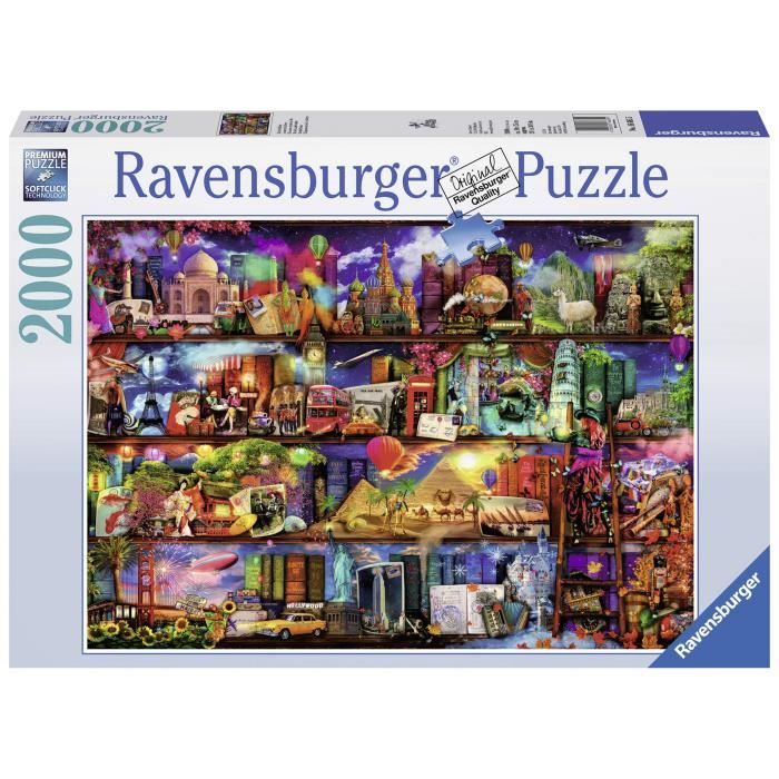Puzzle Classique Ravensburger - Le Monde des Livres - 2000 Pièces