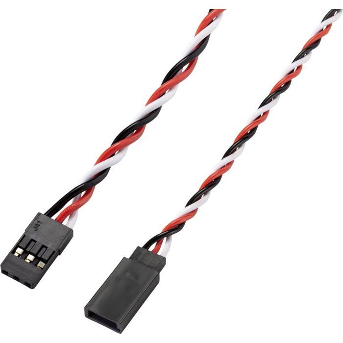 Pack De 10 Rallonges Servo 20 Cm (mâle à Mâle) - Pour Modélisme RC (avion, Hélicoptère, Voiture)