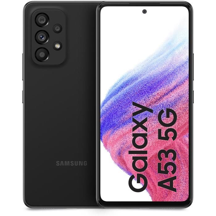 Samsung Galaxy A53 5G Dual-SIM 128 Go Noir - Smartphone - Achat