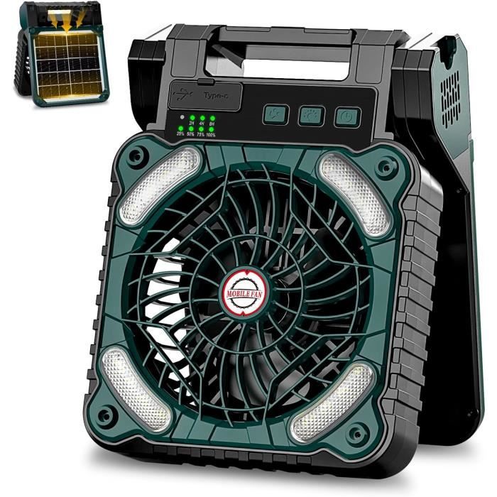 🔥VENTE CHAUDE🔥Ventilateur à éolienne puissant avec éclairage LED main image 0