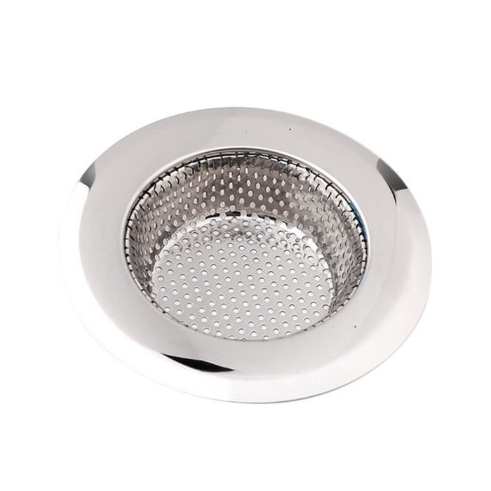 2 x grilles /évier en acier inoxydable 7 cm
