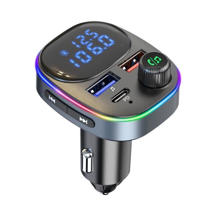 Mini transmetteur et récepteur USB Bluetooth 5.3 FM02 pour voiture