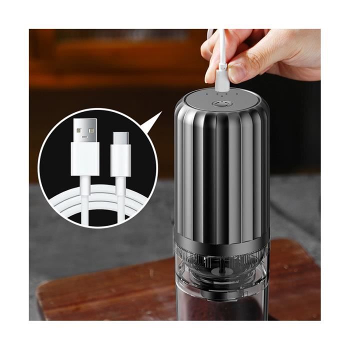 Moulin À Café Électrique Portable, Rechargeable Par Usb, Grossièreté Moulin À Café Électrique Portable, Rechargeable Par Usb, Grossièreté