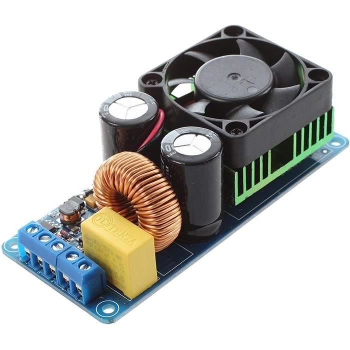 Carte Ampli Numérique Mono 500W IRS2092S Classe D - Avec Ventilateur, Neuf, Pour Projet DIY