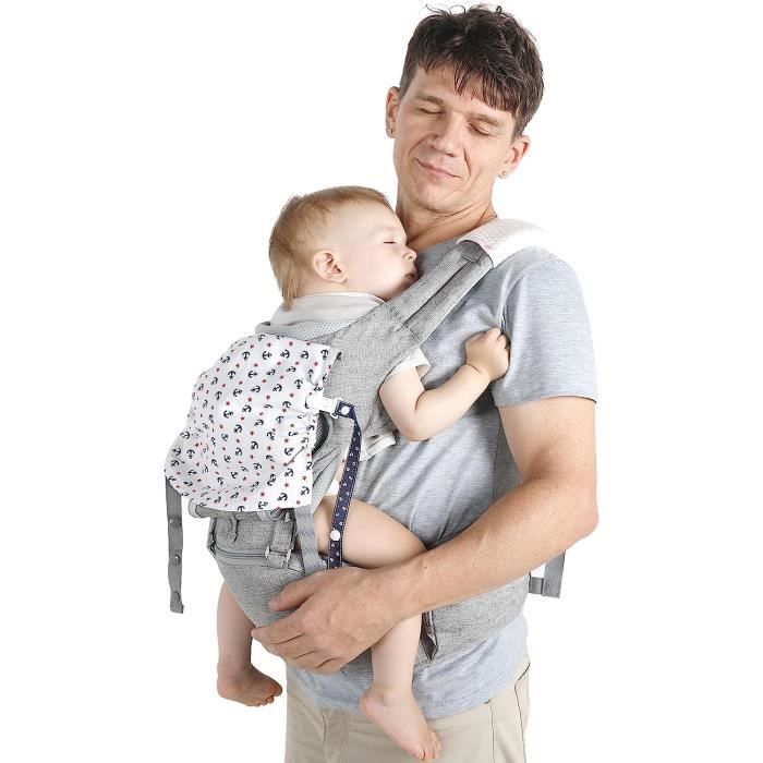 Lictin Porte-Bébé Ergonomique 6-en-1 avec Siège Amovibles