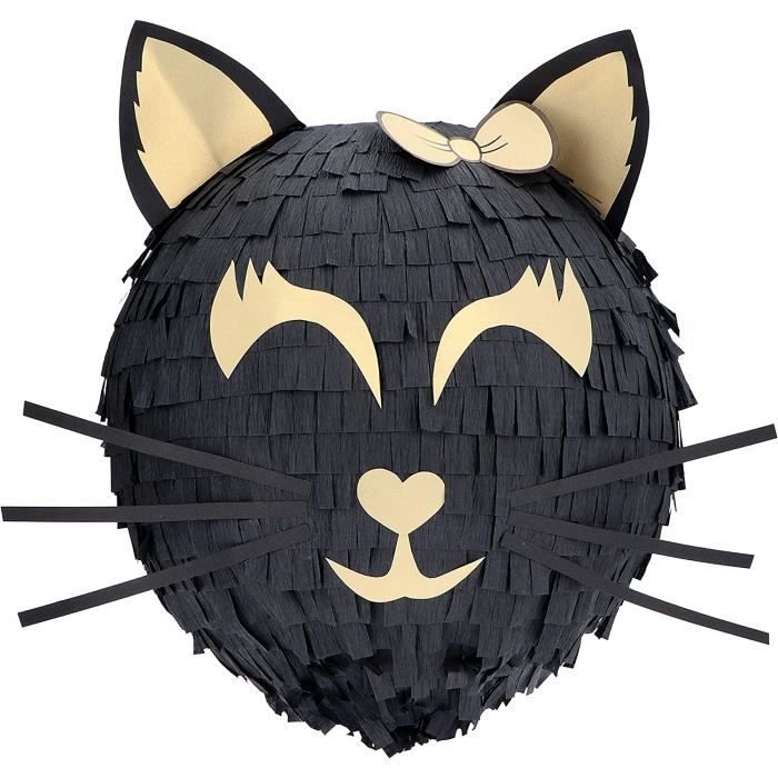 Grande piñata d'anniire pour enfants, garçons et filles Chat glamour