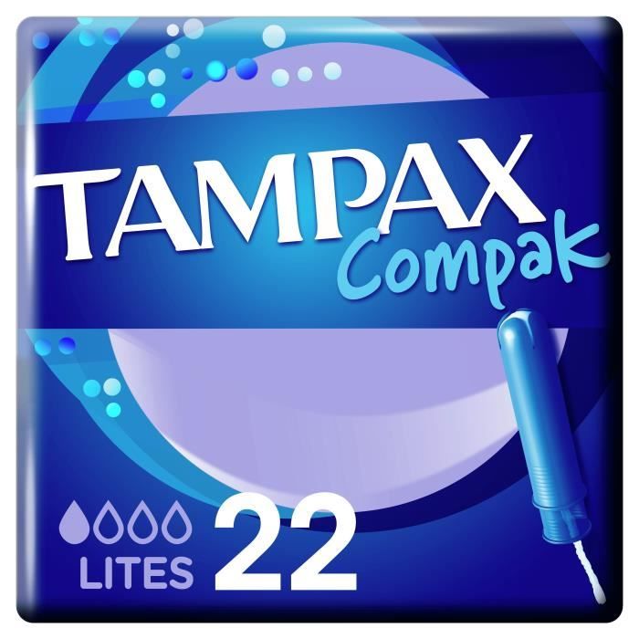 TAMPAX Tampons avec applicateur Compak Lites x22 Cdiscount Au quotidien