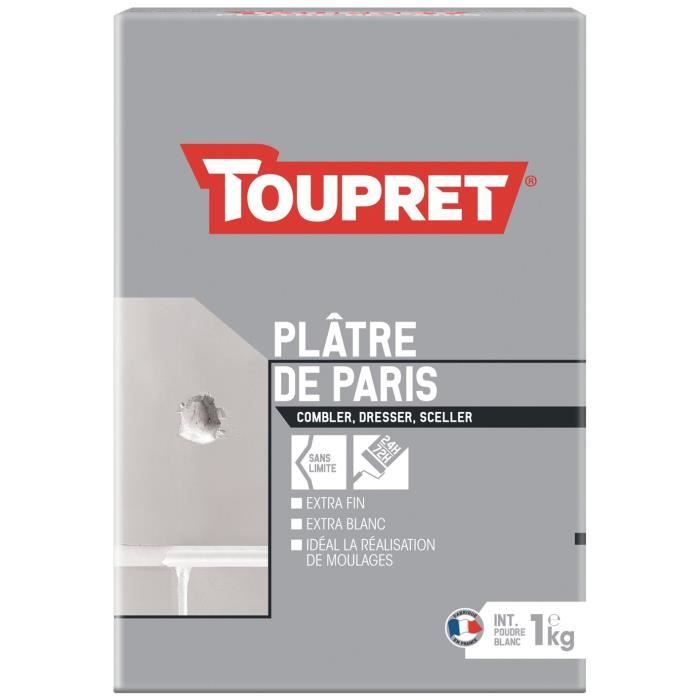 Plâtre de paris TOUPRET 1Kg BCPLA01