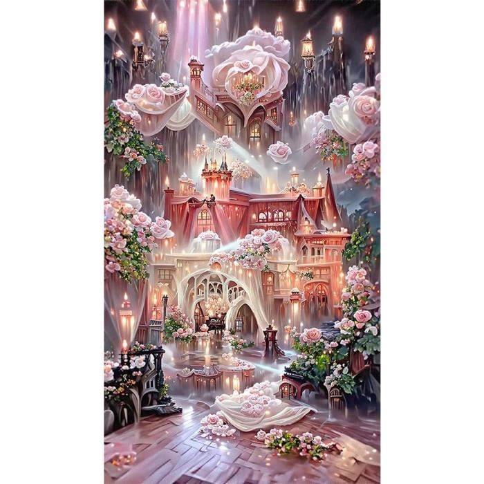 Kit Broderie Diamant Grand Format 60x120 Cm – Couple D’Amour Éternel, Diamants 5D, Idéal Décoration DIY
