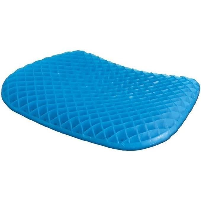 Coussin Anti-escarres Pour Fauteuil Roulant - 43x47 Cm - Matière Respirante Bleue - Neuf
