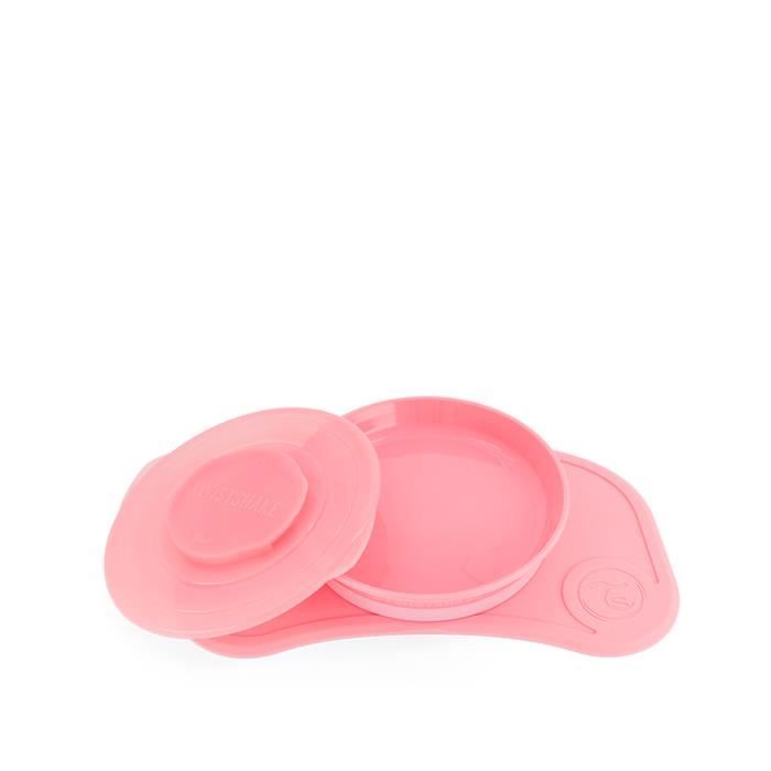Twistshake Coffret Repas Pour Bebe En Silicone Avec Assiette Et Set Ventouse 31 X 17 Cm Sans Bpa A Partir De 6 Mois Rose Cdiscount Puericulture Eveil Bebe