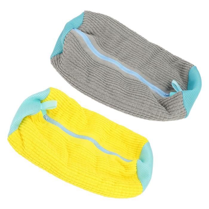 Lot De 2 Sacs Lavage Chaussures Machine - Chenille, Cordon Serrage, Réutilisables