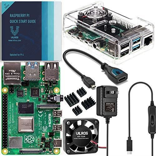 Vilros Raspberry Pi 4 Basic Kit with Fan Cooled Case (4GB) - Cdiscount ...