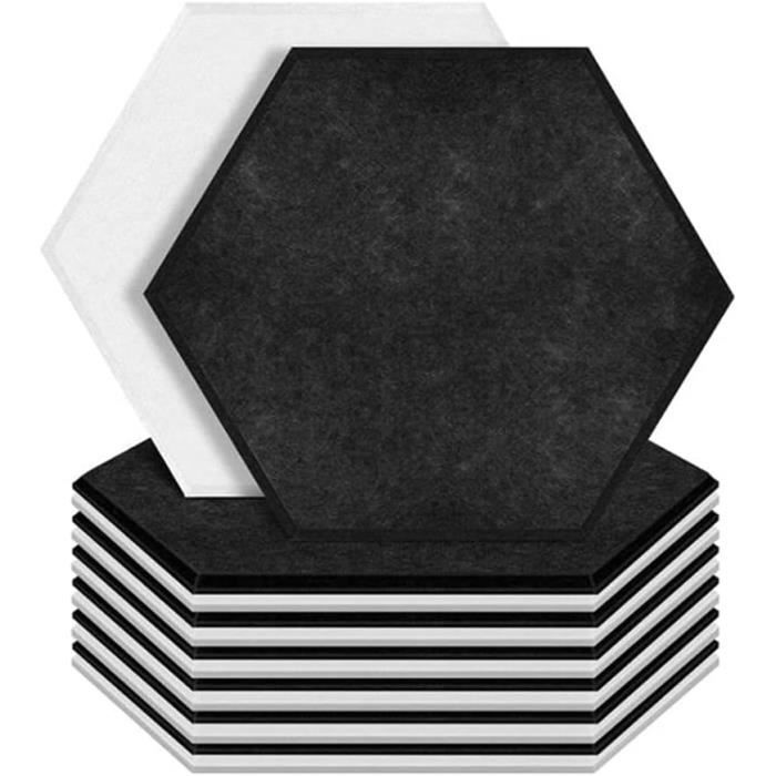 Panneaux Acoustiques En Mousse Pyramidale - Lot De 12 - 30x30x5 Cm - Absorption Du Bruit, Réduction Des échos - Pour Studio, Bureau, Mur - 2