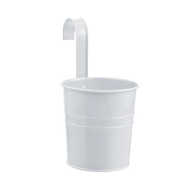 2 Pots De Fleurs Muraux En Céramique Blanche - Pour Plantes Grasses Ou Succulentes - Suspension Intérieur/extérieur