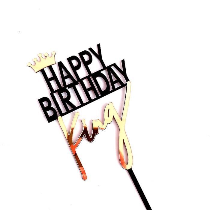 FIGURINE DECOR DE GATEAU,7Décoration de gâteau en acrylique, miroir