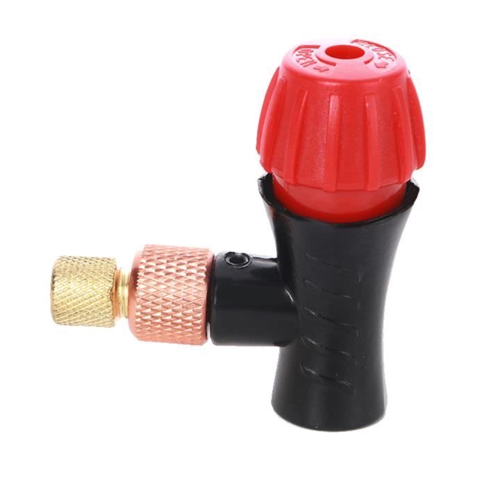 Tête de gonfleur de buse CO2 BETO + mini pompe à main vélo