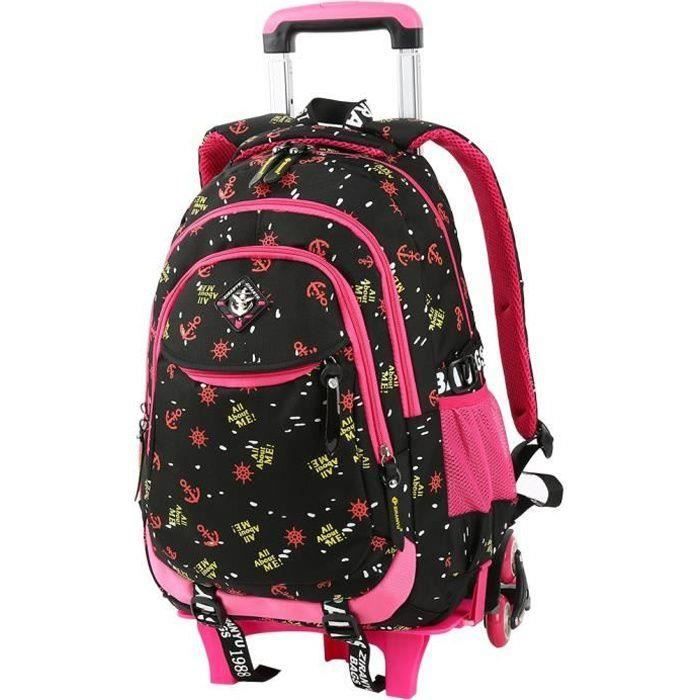Cartable à Roulettes LITTLE PETSHOP – 38 Cm, Rose, Polyester – Neuf Avec étiquettes