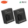 Noir 1600mAh Batterie pour Appareil Photo GoPro Hero 3 3 + GoPro Hero 2 LCD Double Chargeur Pour Go Pro Hero-1