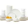 alpina Vaisselle - Service de Table 40 Pièces - 8 Personnes - Lavable au Lave-vaisselle - Convient pour le Micro-ondes - Porcelaine-1