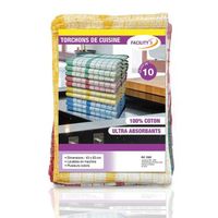 Ensemble De Torchons De Cuisine Essential, Lot De 3, 45x70 Cm Gris Home Et You 100 Coton Durables Et Super Absorbants