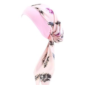 Perruque Turban Chimio Amanda - Cheveux Courts Synthétiques Chocolat Mêchés Cuivré Clair, Avec Bandeau Intégré - Taille Moyenne