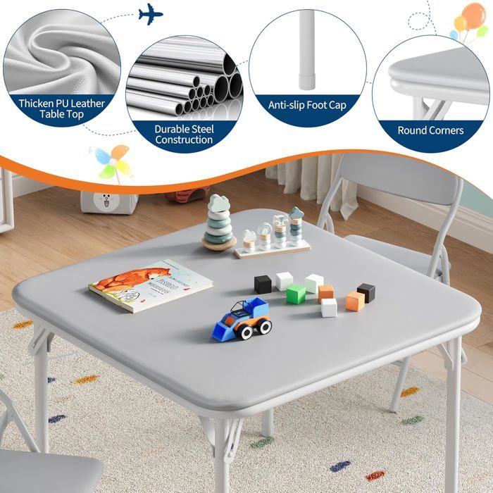 TOYANDONA Set De 3 Mini Tables Et Chaises – Mobilier De Classe Miniature, Plastique Brun, Pour Maison De Poupée Ou Diorama
