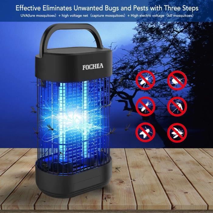 Lampe Anti-Moustique, FOCHEA Piège à Insectes Volants Électrique