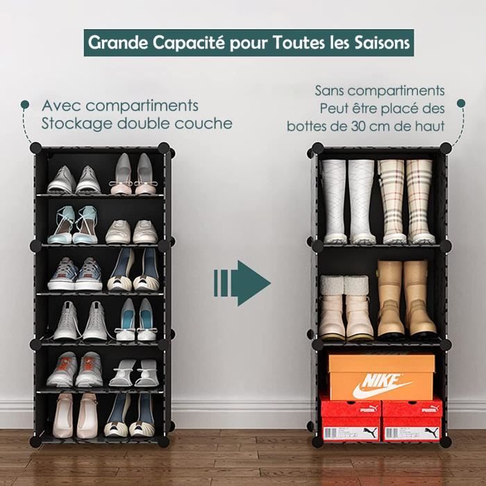 Mondeer Boîte à chaussures Transparentes en Plastique, Lot de 12, Boîte  Rangement Chaussures, Etagère à Chaussures,S - Cdiscount Maison